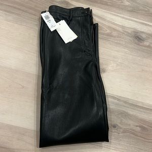 Aritzia Melina Cropped Leather Pant